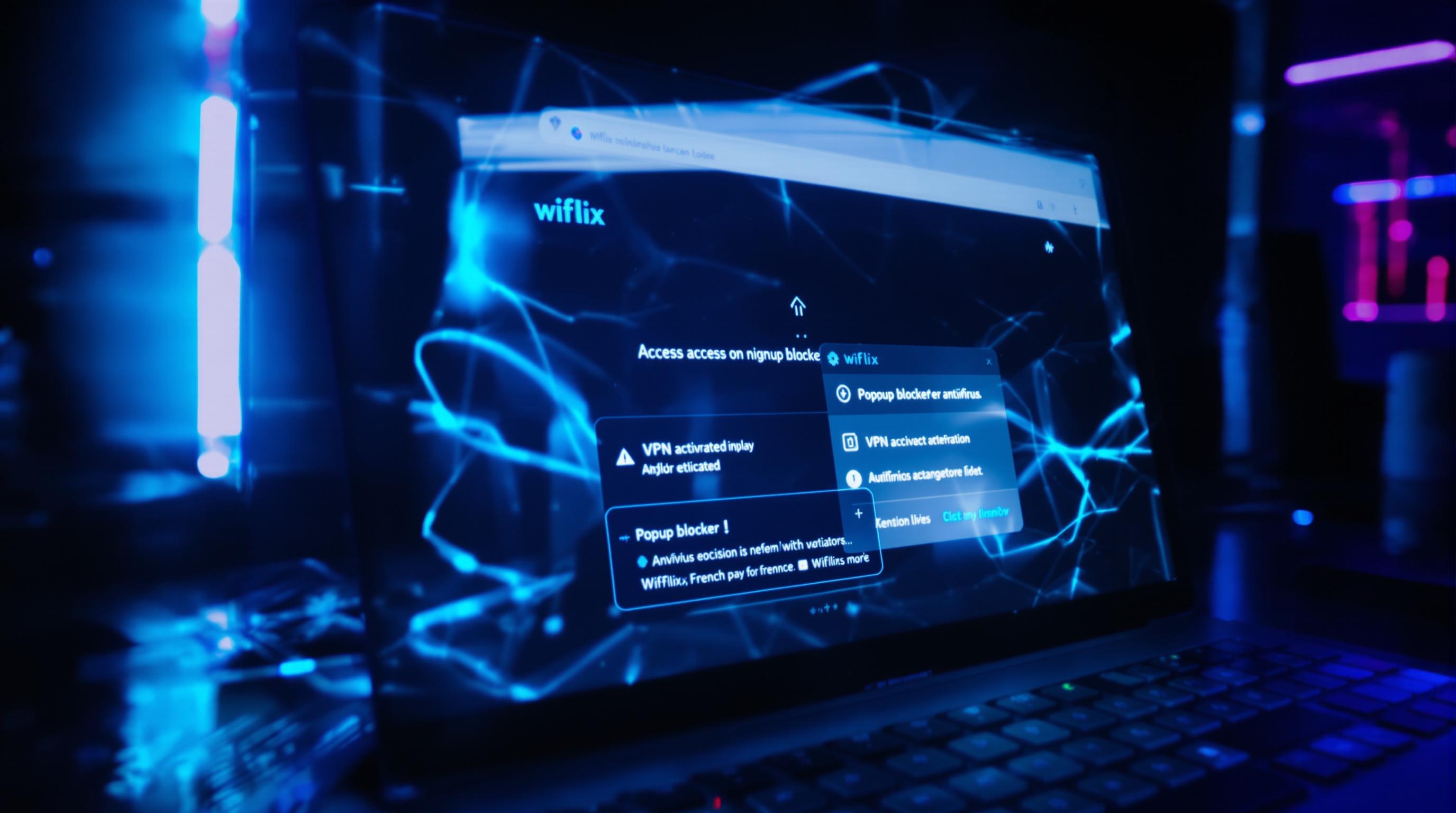 Streaming sécurisé sur Wiflix : VPN, antivirus et pop-ups bloqués