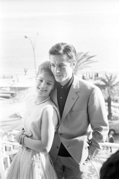 Alain Delon et Romy Schneider.