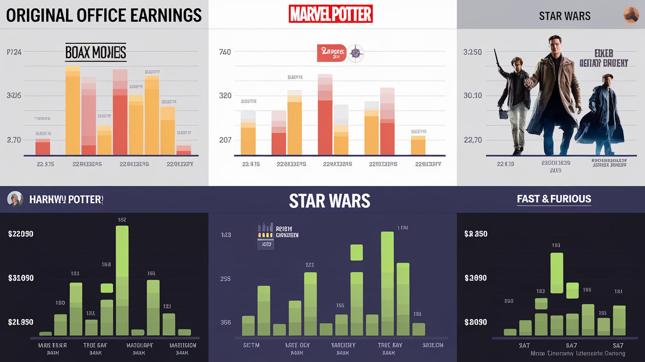 Tableau comparatif recettes films originaux et suites.