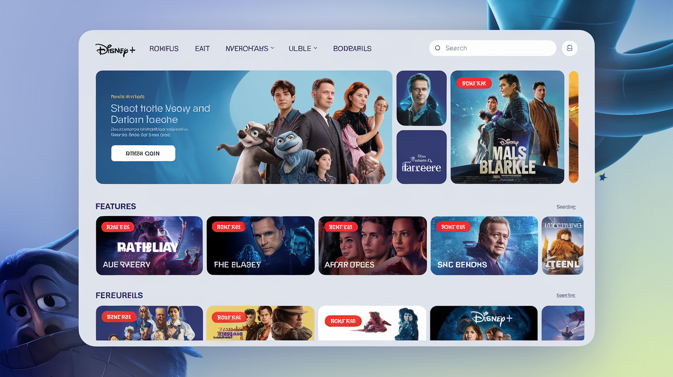 Capture de l'interface Disney+