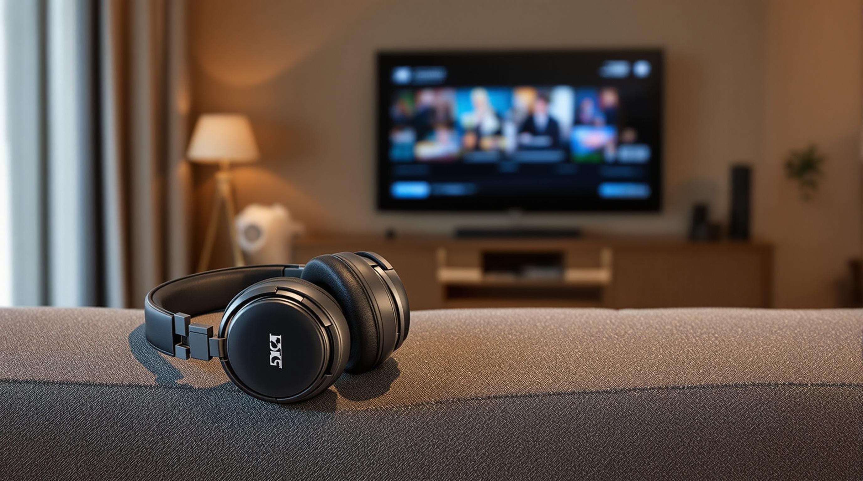 Casque Sennheiser RS 5200 utilisé dans un salon