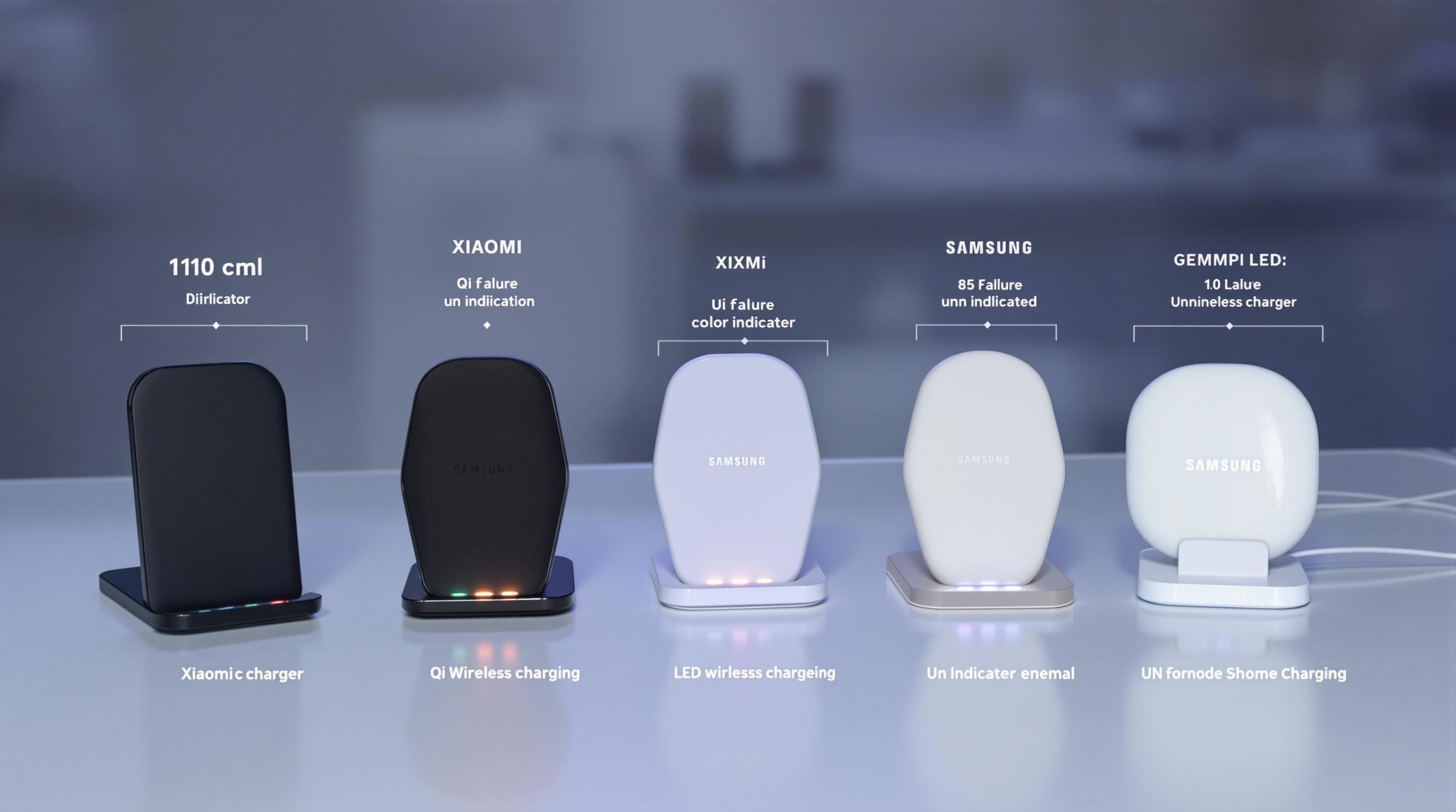 Comparatif des socles de charge Qi Xiaomi, Samsung et génériques