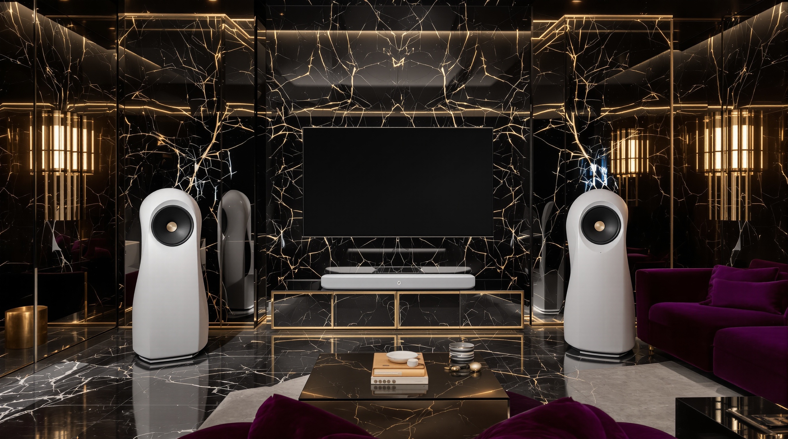 Devialet Phantom I et Dione dans un salon haute couture