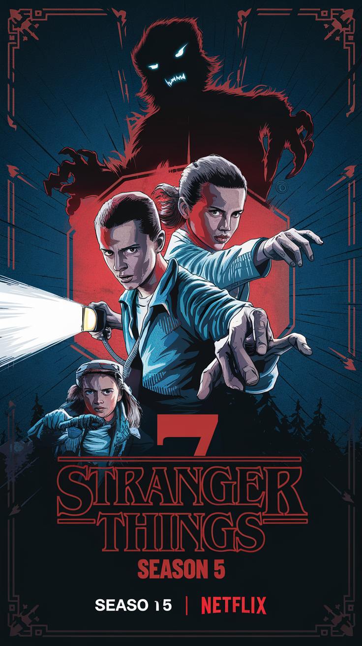 Affiche promotionnelle de Stranger Things saison 5